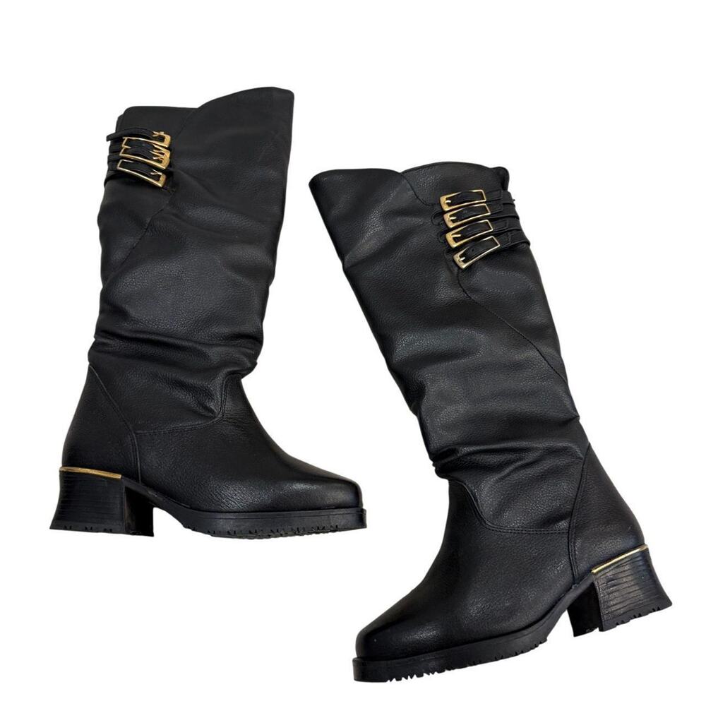 Rockstar Girlfriend Buckle Boots Gothic Grunge Tumblr 2013